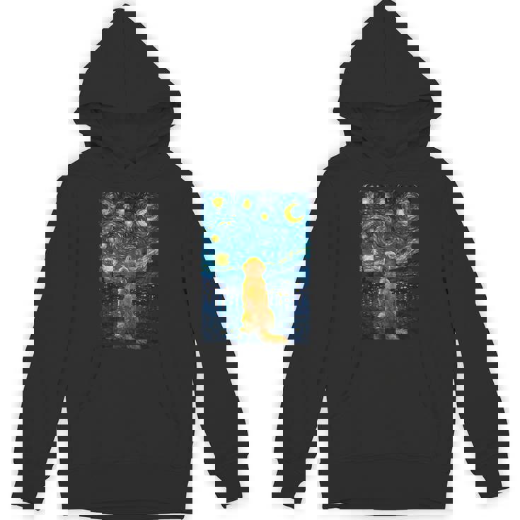 犬 天体観測 ゴッホ 夜空 ゴールデンレトリバー ラブラドール パーカー