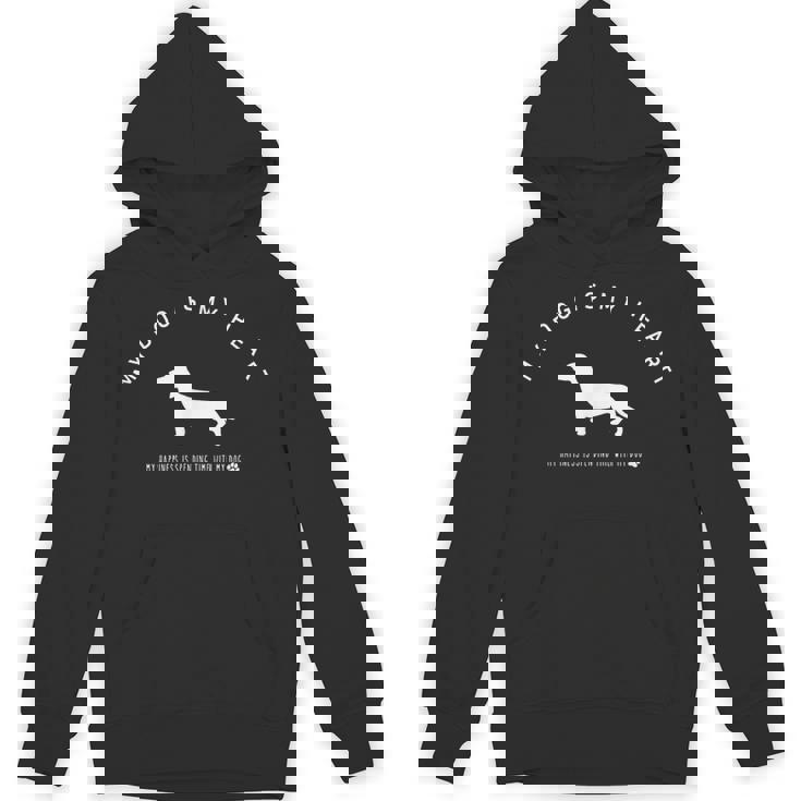 犬 好き 私の愛犬は私の心です おしゃれ イヌ 可愛い ダックスフンド イラスト Hoodie