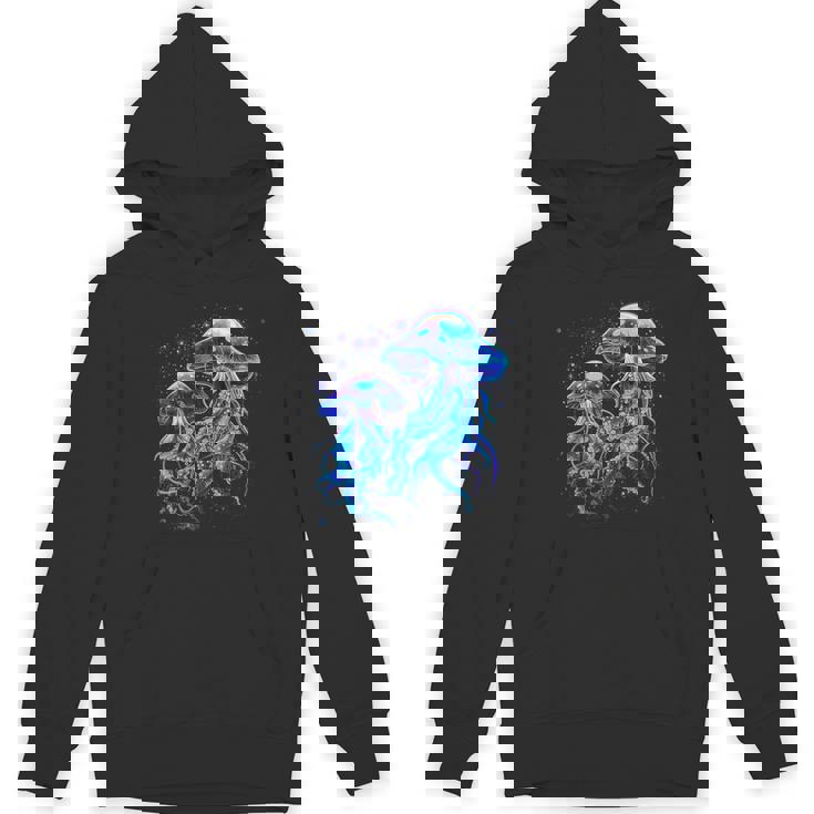 生物発光発光クラゲ パーカー