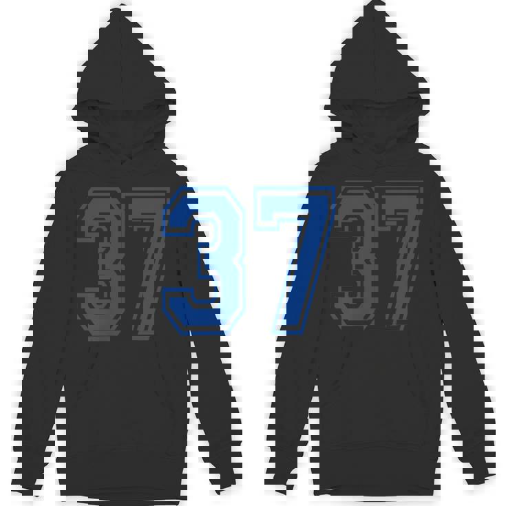番号37インチ ブルー Hoodie