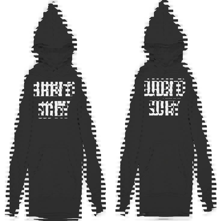 社会への負担 長袖tシャツ パーカー