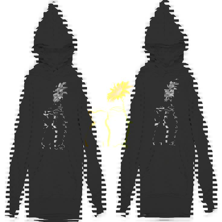 素敵な黄色い猫のひまわり パーカー