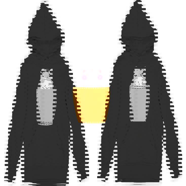 胸ポケットにハムスター パーカー