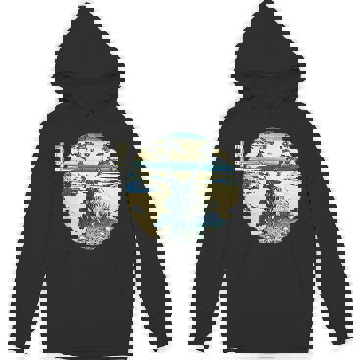 葛飾 北斎 信州諏訪湖 有名なヴィンテージアート スタイリッシュ パーカー