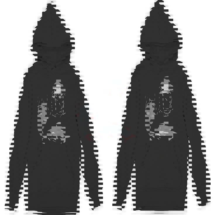 袋に入った魚 ナマズ パーカー