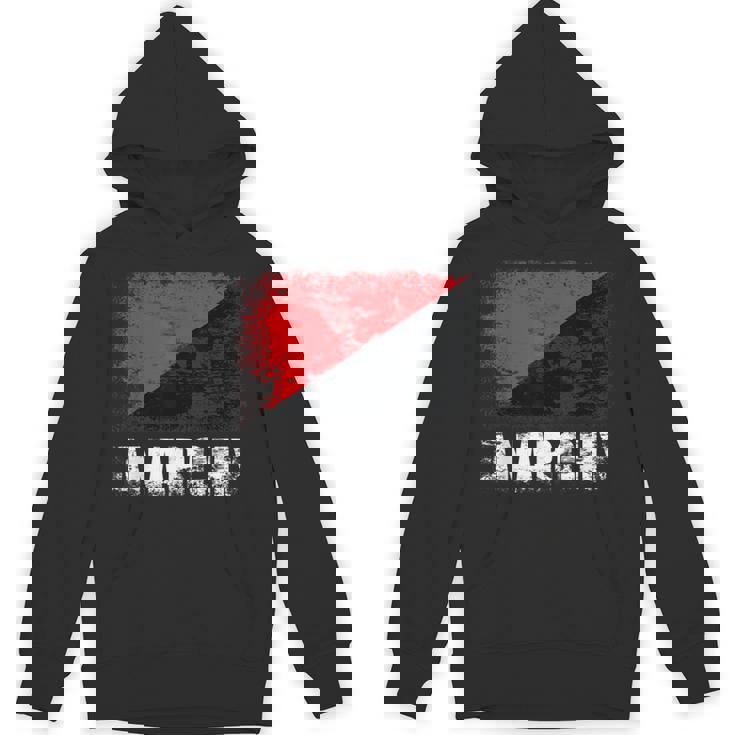 赤黒アナーキーフラッグtシャツ パーカー