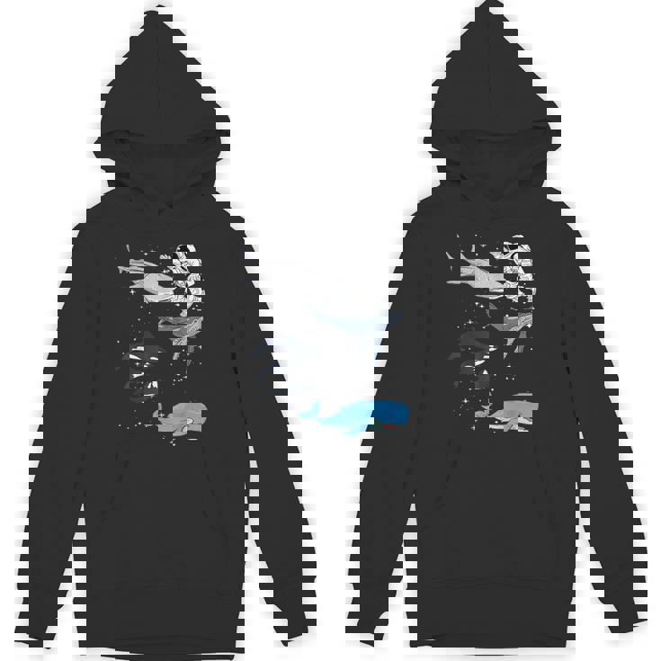 銀河 宇宙 ジンベエザメ シロイルカ ザトウクジラ 海洋 オルカ クジラ Hoodie