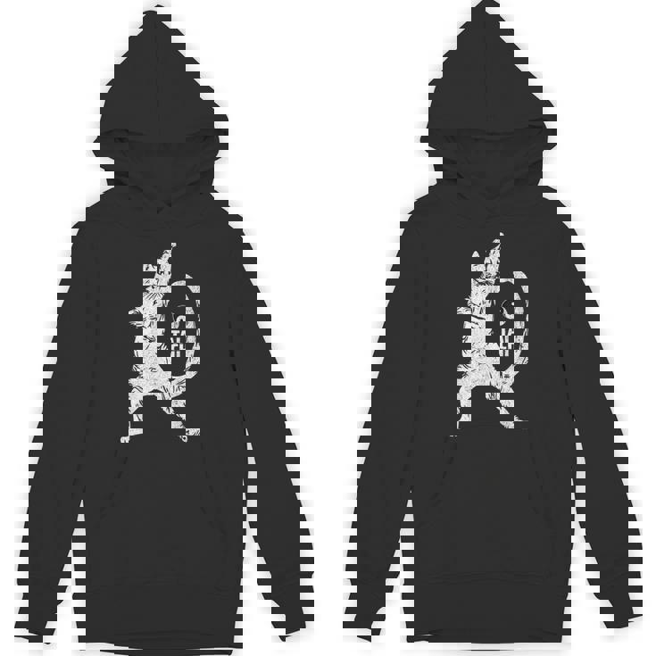 陽気な猫 太極拳ポーズ 格闘技 陰陽バランス パーカー