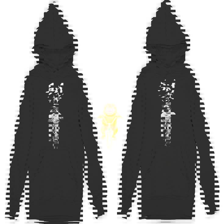 面白いtシャツ パグ チャリで来た 犬 わんこ メンズ グッズ かわいい おもしろ 面白い 服 ネタ パーカー