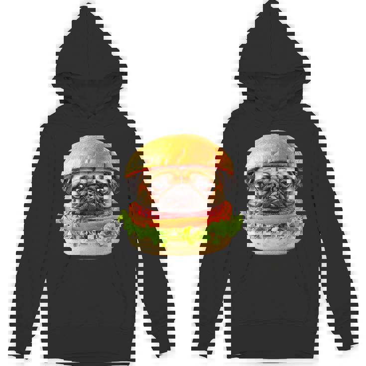 面白いtシャツ パグ 犬 ハンバーガー メンズ 犬好き グッズ かわいい おもしろ 面白い 服 ネタ パーカー