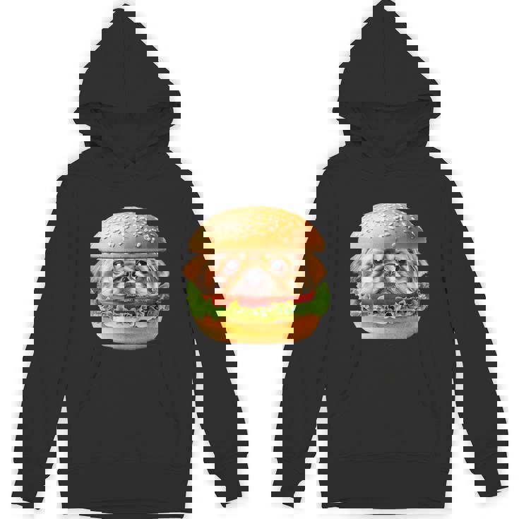 面白いtシャツ ペキニーズ 犬 イヌ ハンバーガー メンズ グッズ かわいい おもしろ 面白い 服 ネタ パーカー