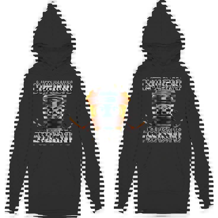 面白いカプチーノアサシーノブレインロットイタリアンブラック パーカー