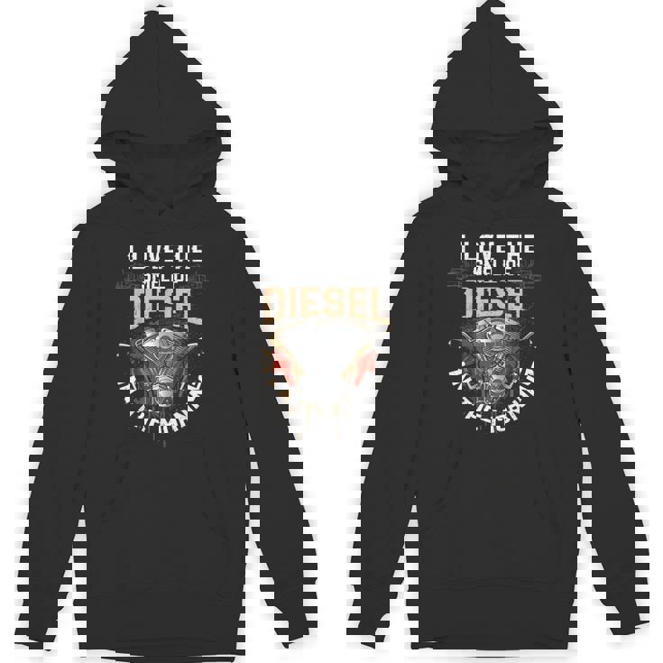 面白いディーゼルメカニックシャツ I Love Themell Of Diesel Hoodie