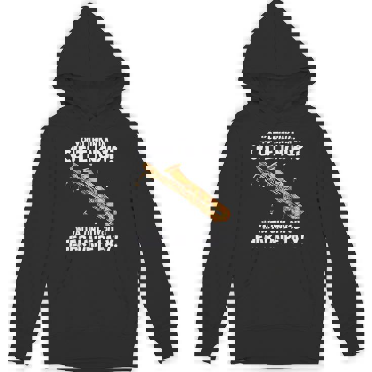 面白いバリトンサックスのデザイン私はサックスを持っています パーカー