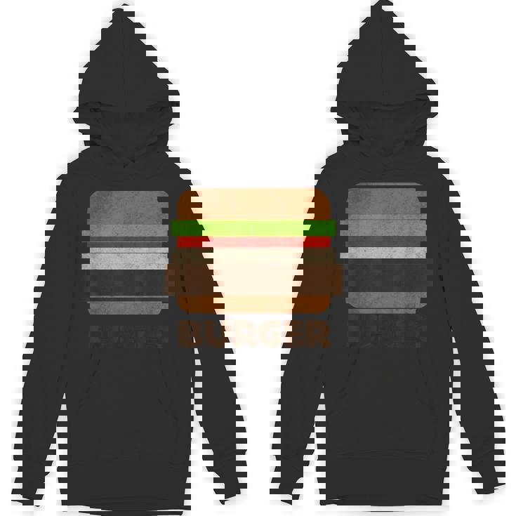 面白いフードハンバーガーのグラフィック。男性と男の子用。 パーカー