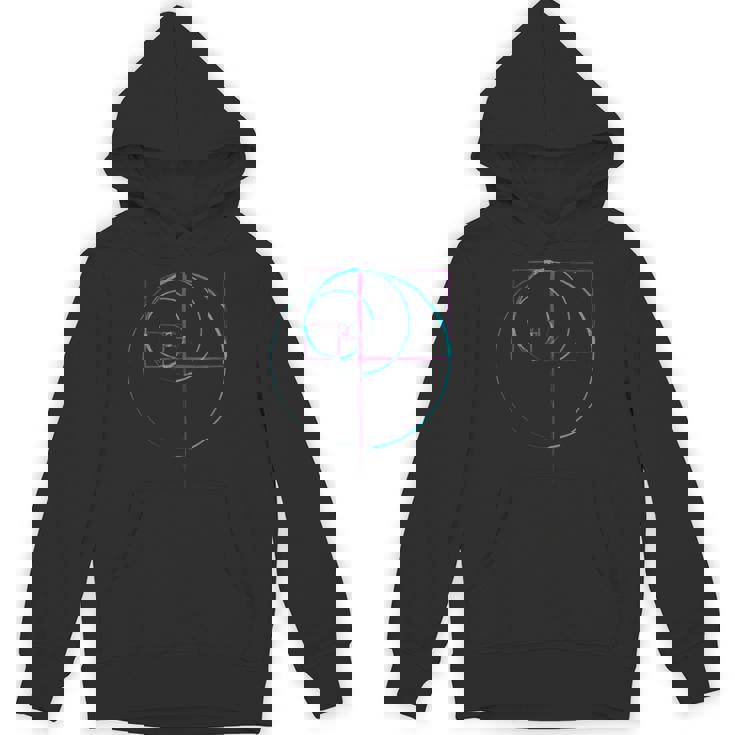 黄金比のティールとパープル パーカー