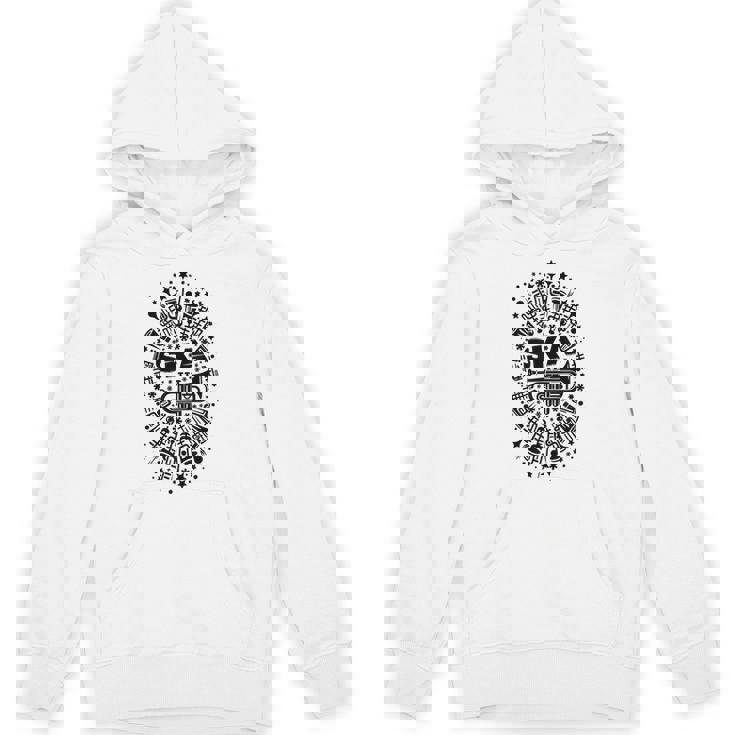 2トーン スカトランペット奏者 サムプリント パーカー