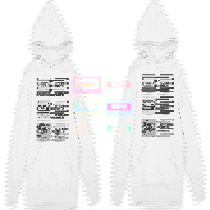 80 年代のロック カセットシャツ男性ヴィンテージ ロック カセット テープ Hoodie