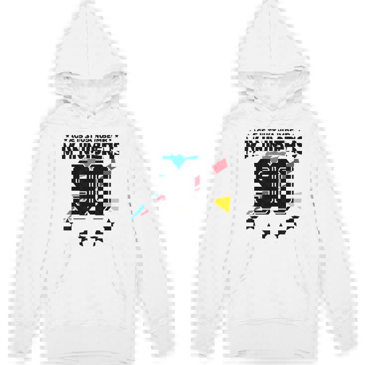 Age Is Just Number スポーツ 90歳 面白い 90歳の誕生日 パーカー