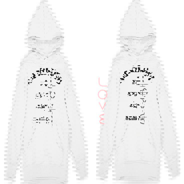 All You Need Is Love 数学グラフ方程式 黒文字 Hoodie