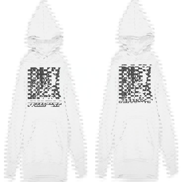 Bmxビンテージバイクファンの贈り物少年少女自転車bmx パーカー