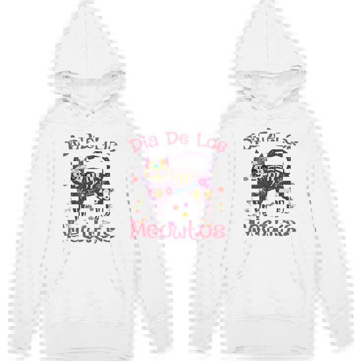 Dia De Los Meowtos Muertos シュガースカル キャット 死者の日 パーカー