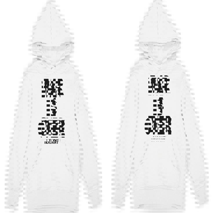 Exclusive War Is Over ご希望の場合限定ブラックプリント Hoodie