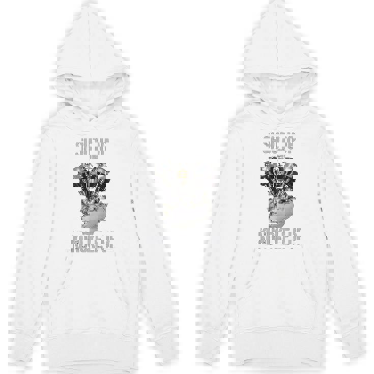 Hd-Twin シャットアップまたはナックルアップ ナックルヘッド レトロ バイカーギア Hoodie
