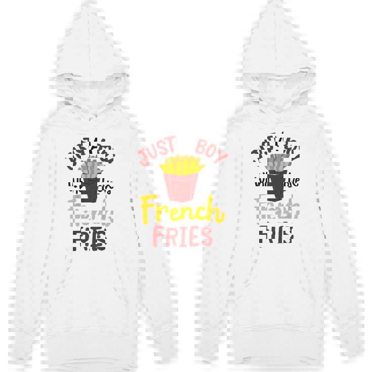 Just A Boy Who Loves French Fries フライドポテト じゃがいも ヴィーガン Hoodie