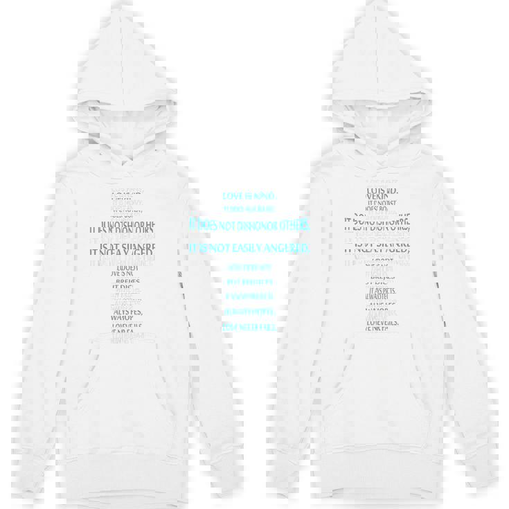 Liebe Ist Geduldig Liebe Ist Gütiges 聖書erskreuz パーカー