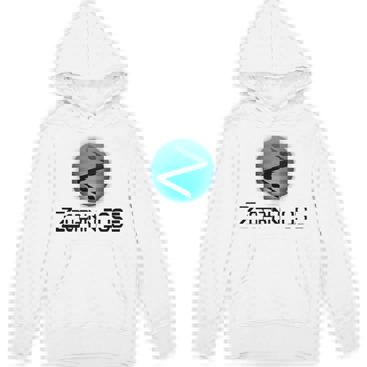 Linux Zorin Os タグラインとロゴ入り オープンソースos Hoodie