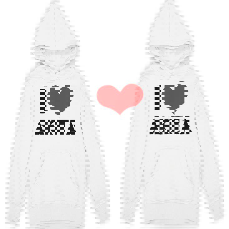 I Love Akita 愛 ハート 秋田 秋田県 日本 お土産 かわいい おしゃれ パーカー