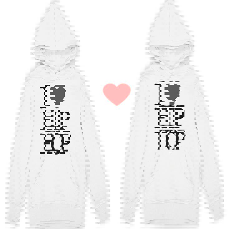 I Love Hip Hop ハート ラップ&ヒップホップファン パーカー