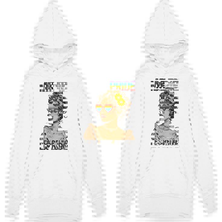 More Pride Less Prejudice Lgbt Pride Month Gay Pride Lesbian Hoodie