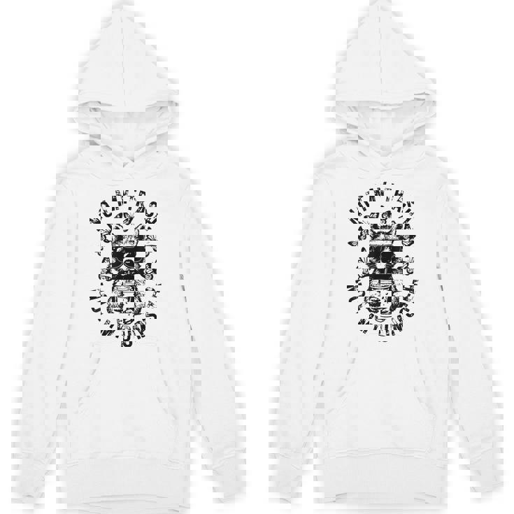 Retro Not My Trash Not My Dumpster Vintage Raccoon Trash Hoodie