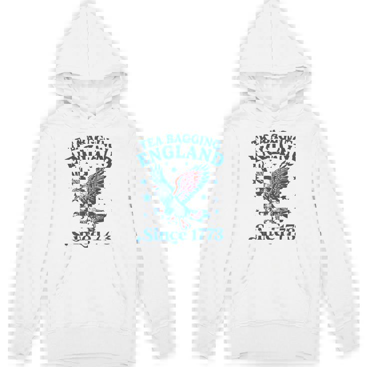 Tea Bagging England Since 1773 Patriotic Eagle 4Th Of July Hoodie