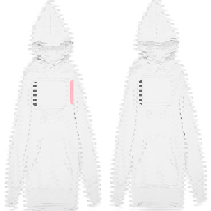 「 電池 残り1 バッテリー 電池切れ」おもしろ 筆文字！服の背面に面白い文字入り パーカー