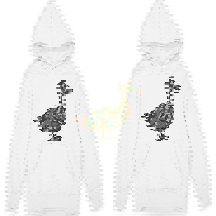 「鴨フラージュ」かも カモフラージュ 迷彩 ダジャレ 駄洒落 動物 鳥 カモ 鳧 カムフラージュ 兵士 軍隊 軍人 国防 パーカー