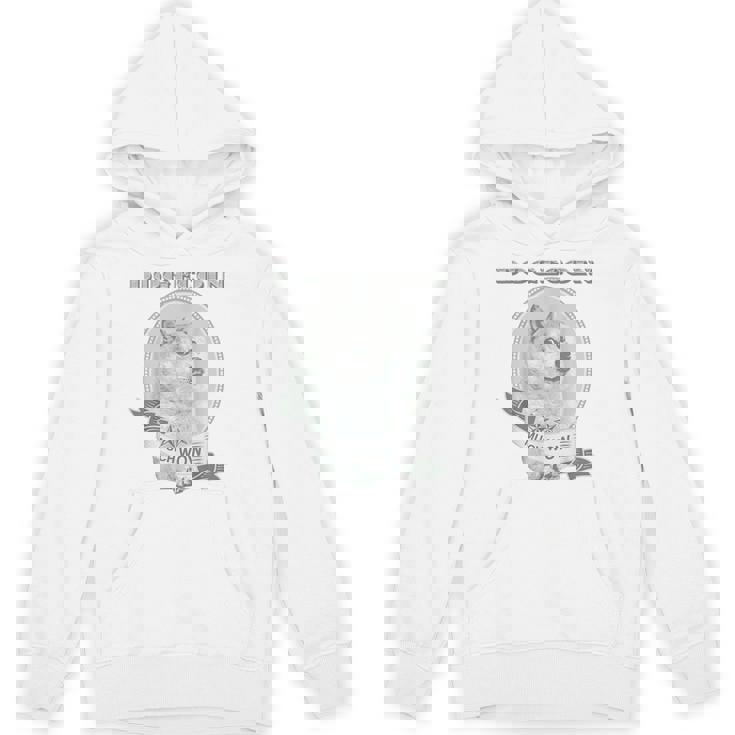 おもしろいいいいどこん 柴犬犬 ドル札 暗号のお金 パーカー