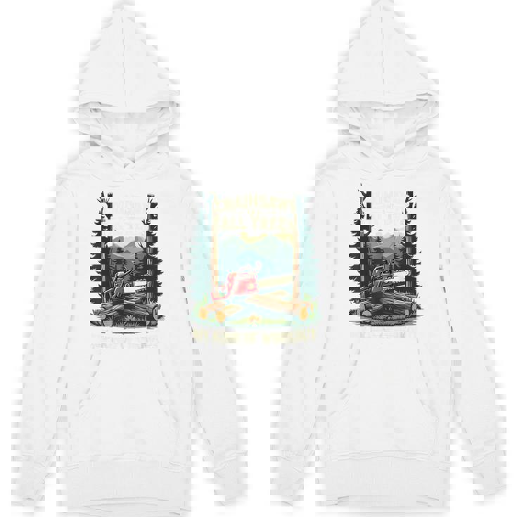 おもしろ林業チェーンソー 背の高い木 ワークアウト ロギング 生活 パーカー