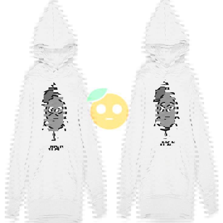 みかん Mikan 顔 イラスト かわいい おもしろ 面白い 簡単 シンプル ゆるい 果物 パーカー