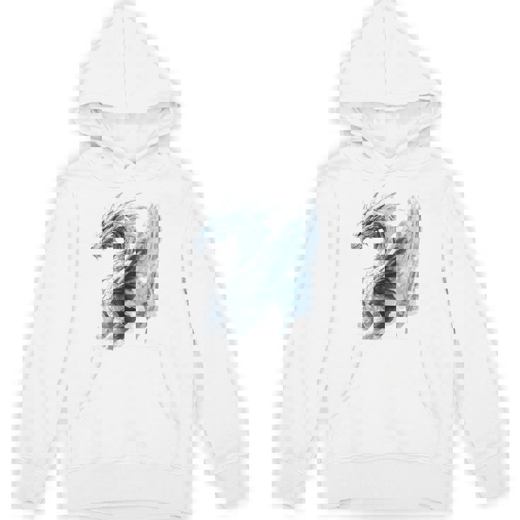 アイスドラゴン グラフィック 神話アート アイスドラゴン パーカー