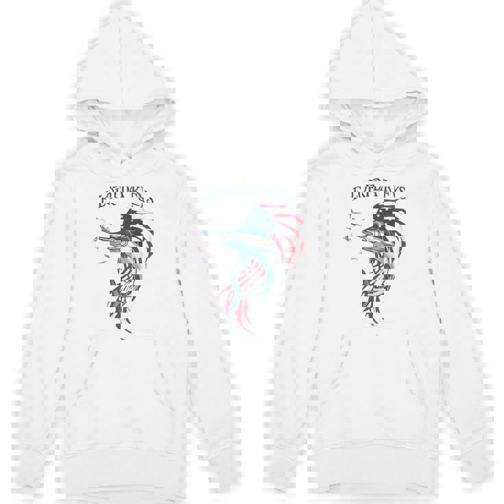 アメリカ国旗 愛国的 カジキ マーリン フロリダの鍵 パーカー