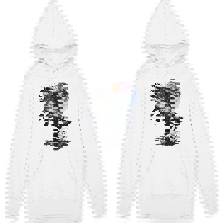 アライグマ アニマルモチーフ ムーンアート アニマルプリント アライグマ パーカー