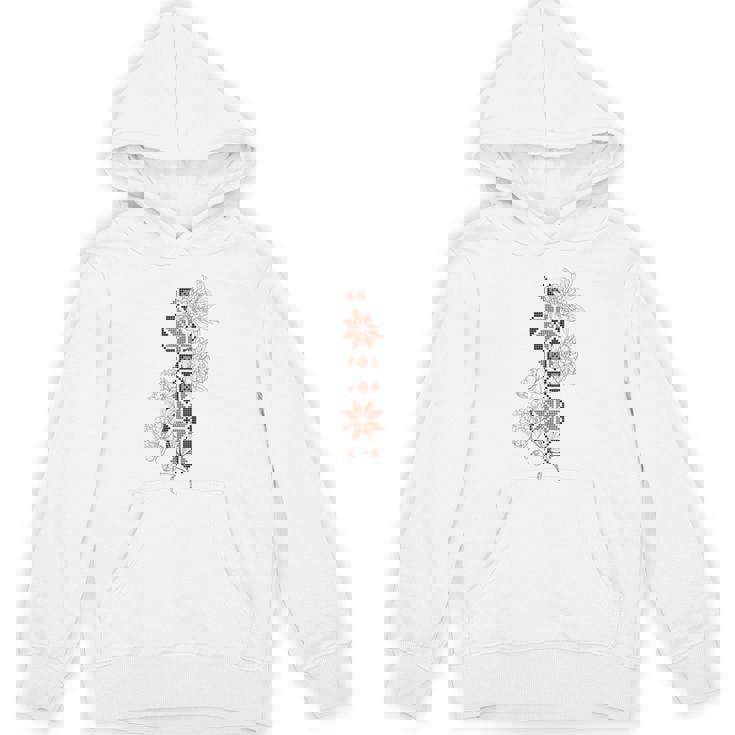 ウクライナ刺繍タトゥーローズ ウクライナの自由 パーカー