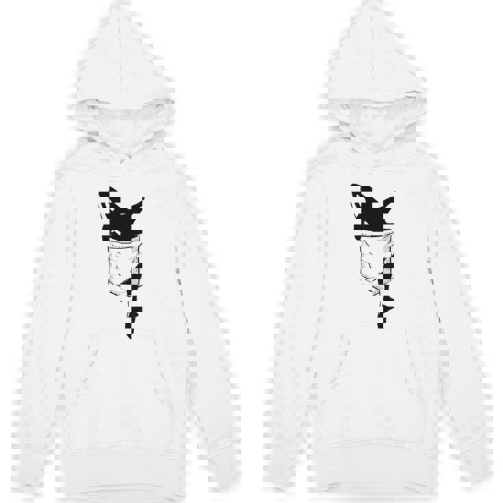 カジュアルなシャチ 面白いオルカをポケットに Hoodie