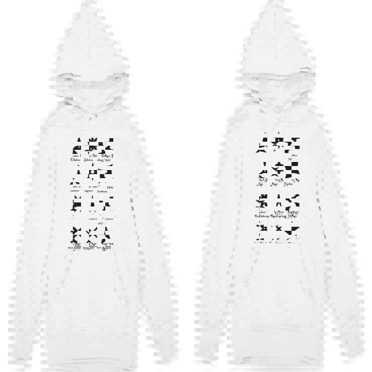 クールなタイプの忍者スターと手裏剣格闘技tシャツ パーカー