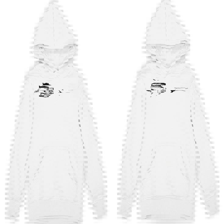 グラフィックフライフィッシングフックライン フィッシュマグロ パーカー