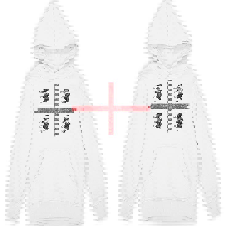 サルデーニャ国旗 イタリア 4 ムーア人 パーカー