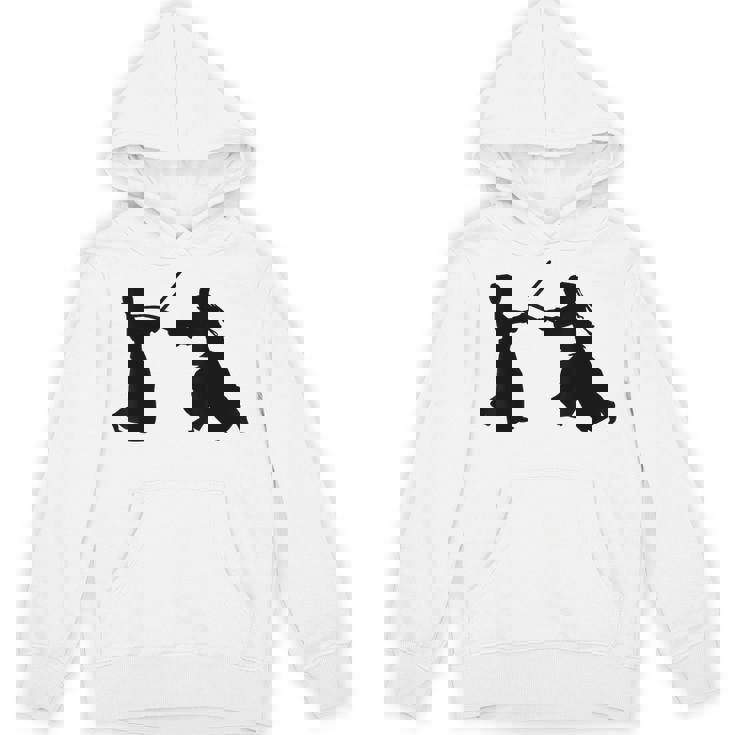 シルエット 剣道 合気道 日本 武道 剣闘士 扇子 パーカー